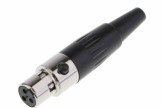 Conector mini XLR hembra 3 pines