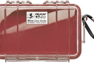 ESTUCHE PELI 1040 ROJA/TRANSPARENTE CON FOAM (ESPUMA)