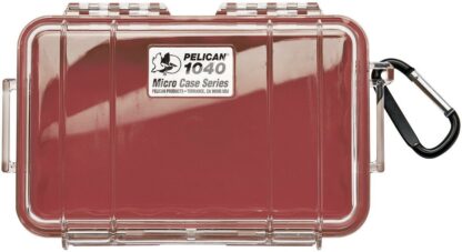 ESTUCHE PELI 1040 ROJA/TRANSPARENTE CON FOAM (ESPUMA)