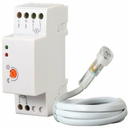 Interruptor fotoeléctrico 230V 3100W, IP65, Carril DIN