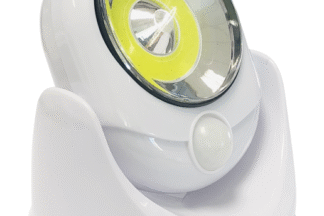 Luz Led Sensor Movimiento, Base Rotativa, Pilas 4xAA