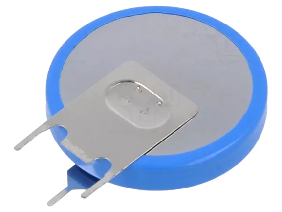 Pila Litio PCB Vertical 2+1pin CR2450 3V 600mAh