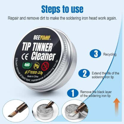TIP TINNER CLEANER SIN PLOMO 20gr BEEYUiHF - Imagen 3