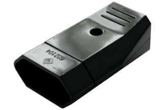Clavija Base Aérea Hembra Bipolar 10A/250V Negra